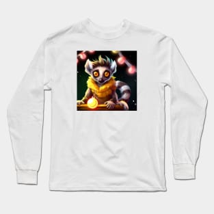 Cute Lemur Drawing Long Sleeve T-Shirt